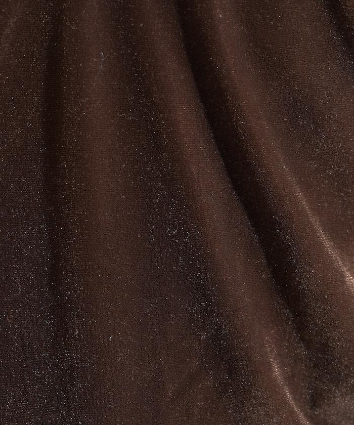 天鵝絨亨利領上衣