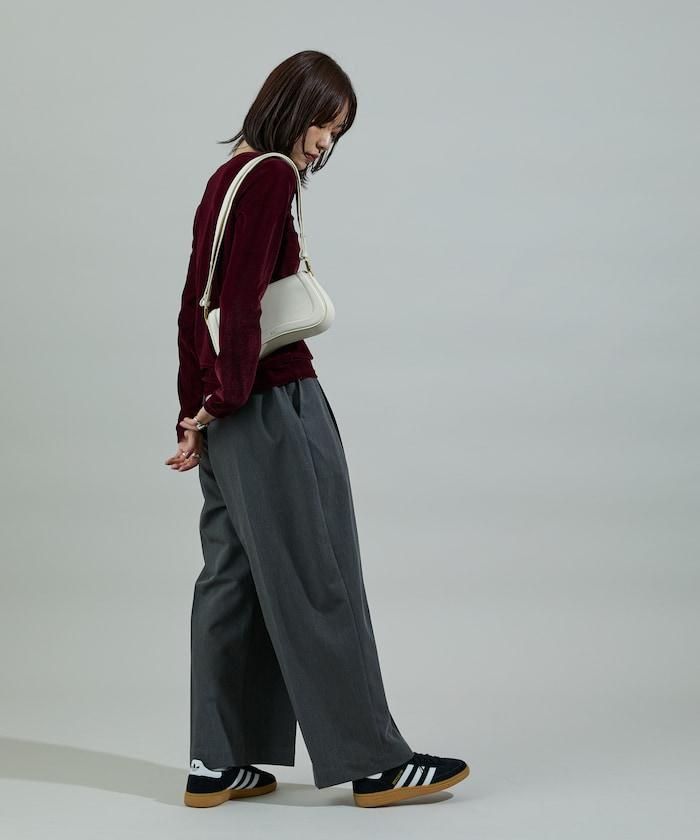 天鵝絨亨利領上衣