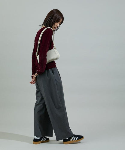 天鵝絨亨利領上衣