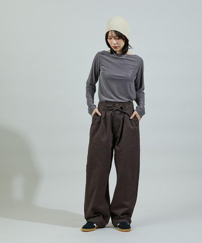 保暖繫帶休閒褲