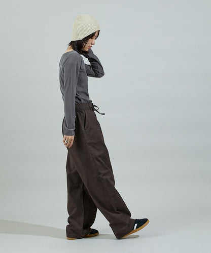 保暖繫帶休閒褲