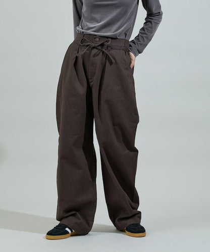 保暖繫帶休閒褲
