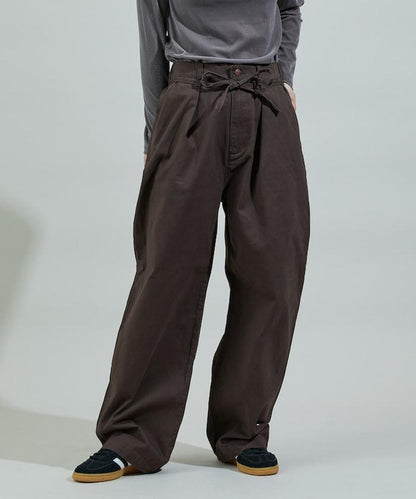 保暖繫帶休閒褲