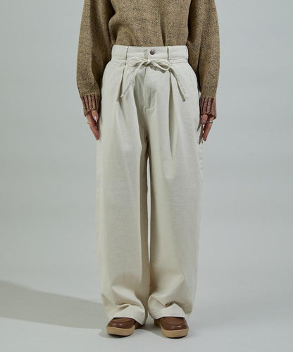 保暖繫帶休閒褲