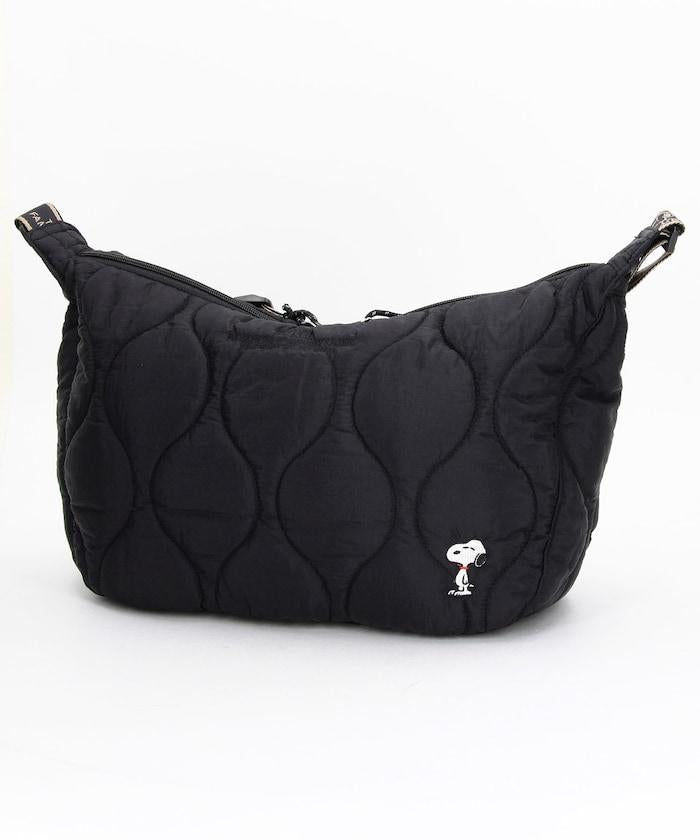 [《PEANUTS》] 絎縫中號單肩包