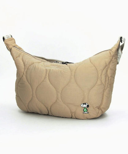 [《PEANUTS》] 絎縫中號單肩包