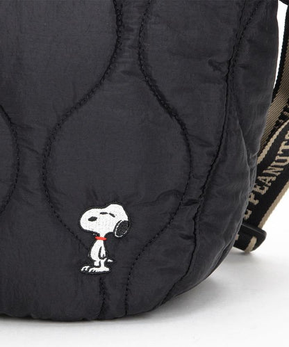 [《PEANUTS》] 絎縫中號單肩包