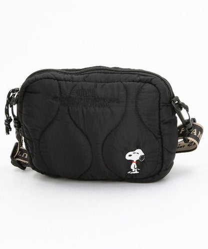 [《PEANUTS》] 絎縫小號單肩包