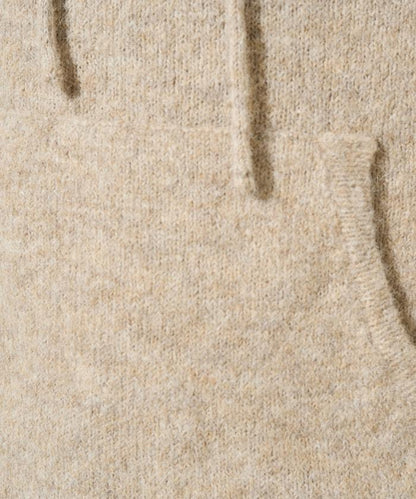 寬鬆針織連帽套頭衫