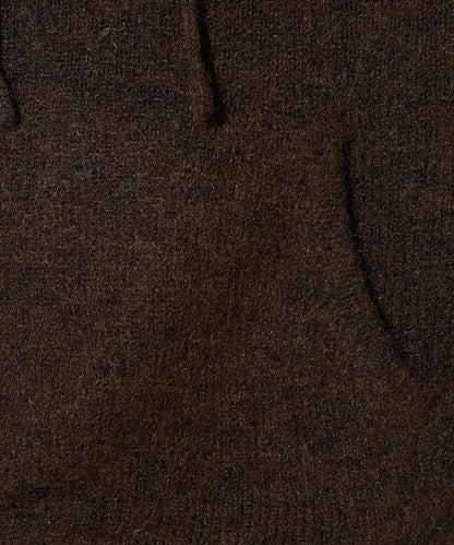 寬鬆針織連帽套頭衫