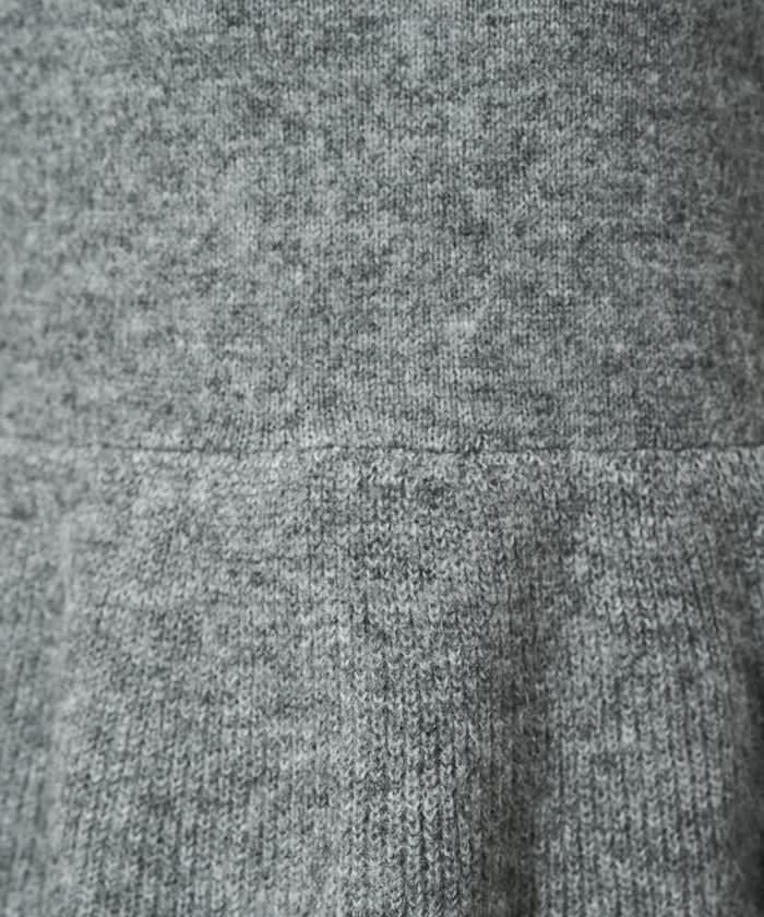 蓬鬆荷葉邊針織套頭衫