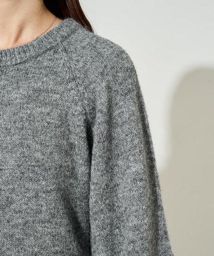 蓬鬆荷葉邊針織套頭衫