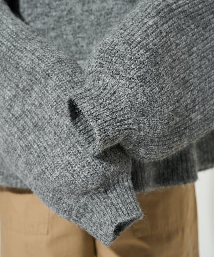 蓬鬆荷葉邊針織套頭衫