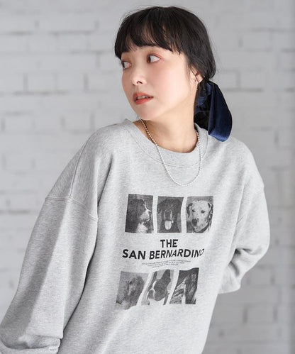 狗狗照片印花衛衣