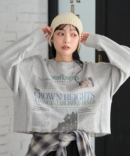 Newspaper印花衛衣