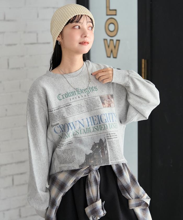 Newspaper印花衛衣