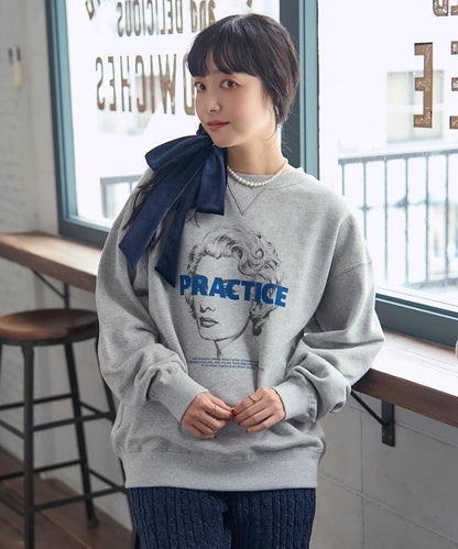 人像照片印花衛衣