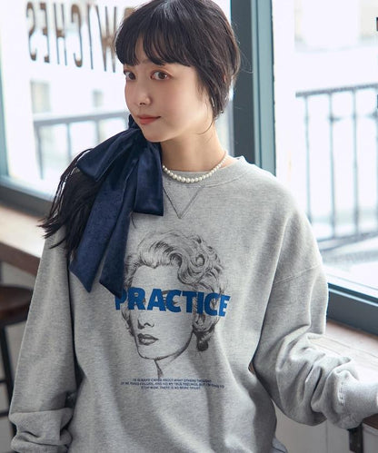 人像照片印花衛衣