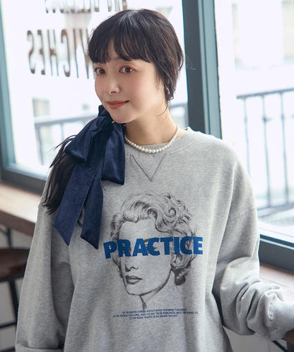 人像照片印花衛衣