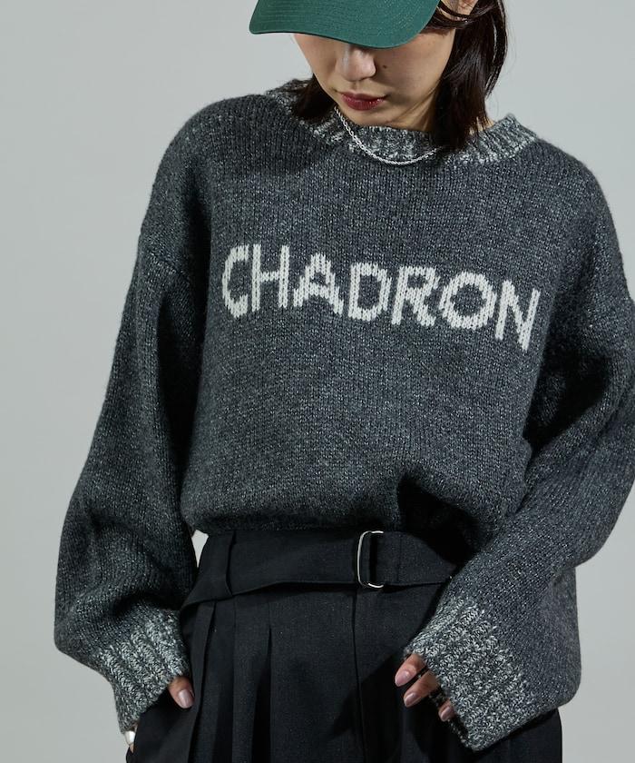 拼色標誌針織衫