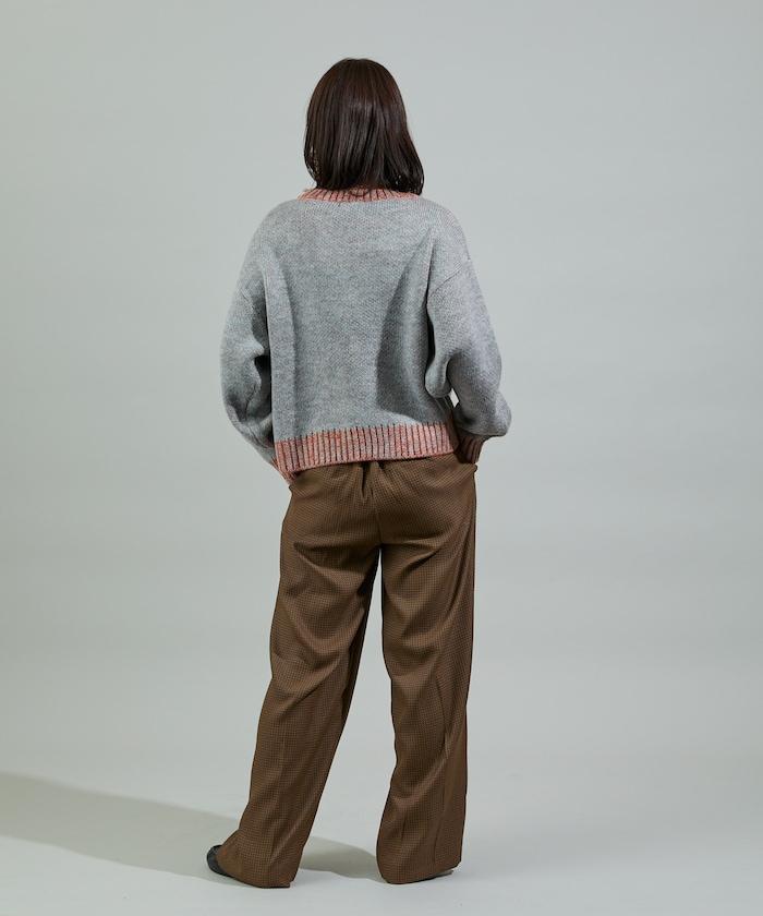 拼色標誌針織衫