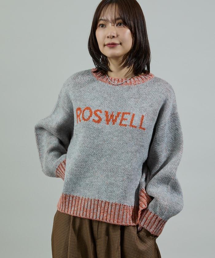 拼色標誌針織衫