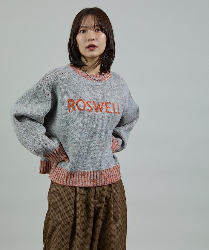 拼色標誌針織衫