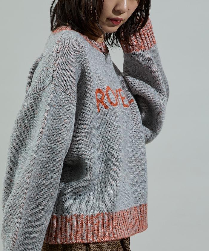 拼色標誌針織衫