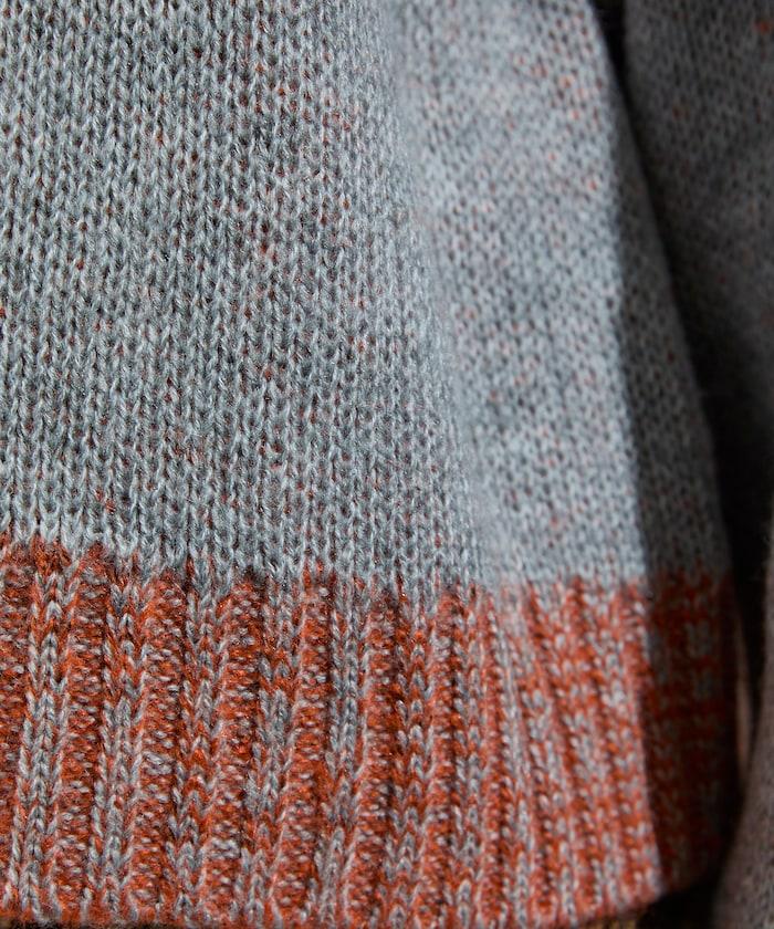 拼色標誌針織衫