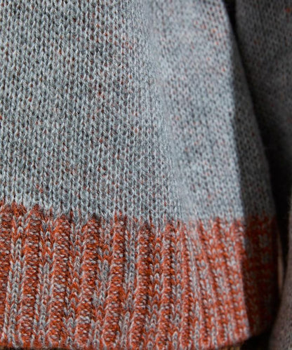 拼色標誌針織衫