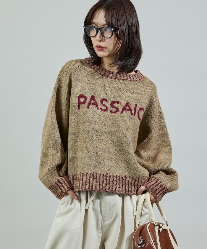 拼色標誌針織衫