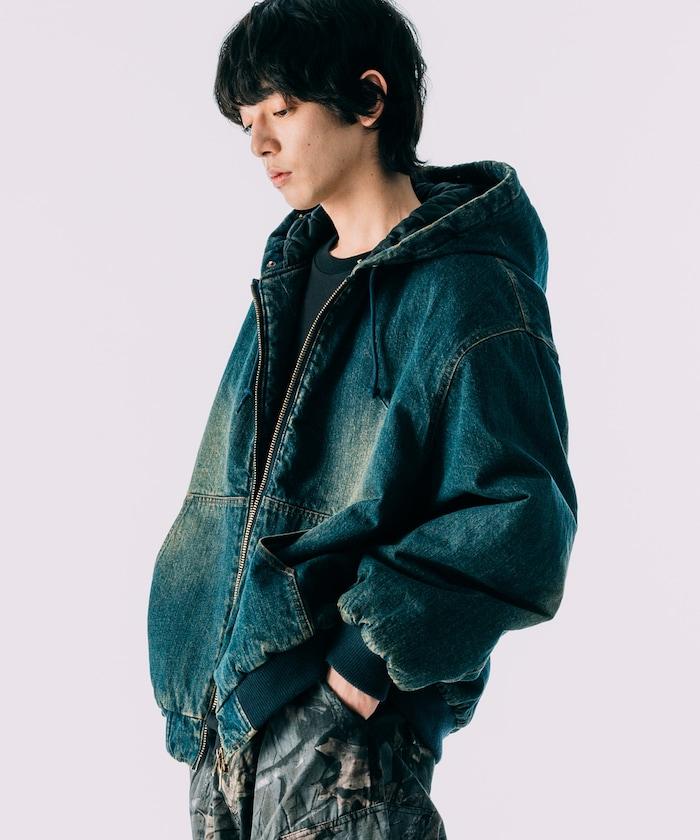 仿皮草拉鍊連帽加棉外套