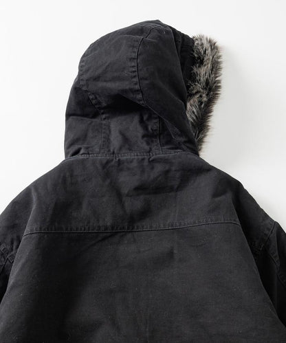 仿皮草拉鍊連帽加棉外套