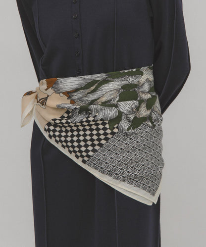 花卉圖案大號圍巾