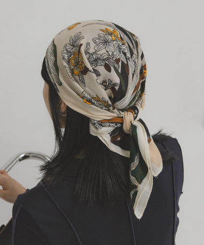 花卉圖案大號圍巾