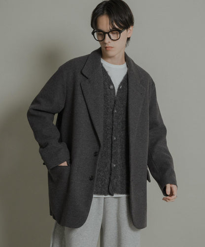 寬鬆中長款夾克