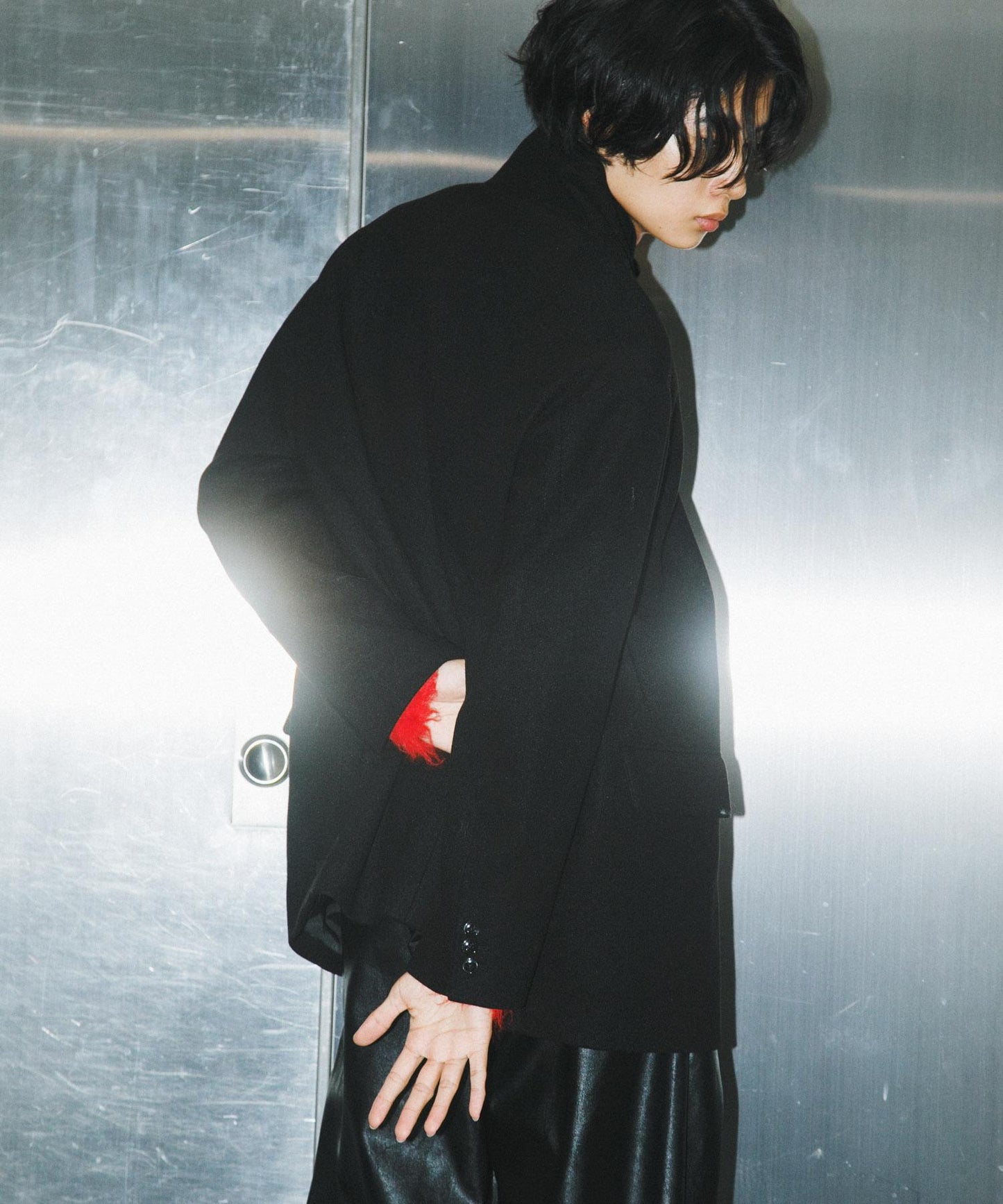 寬鬆中長款夾克