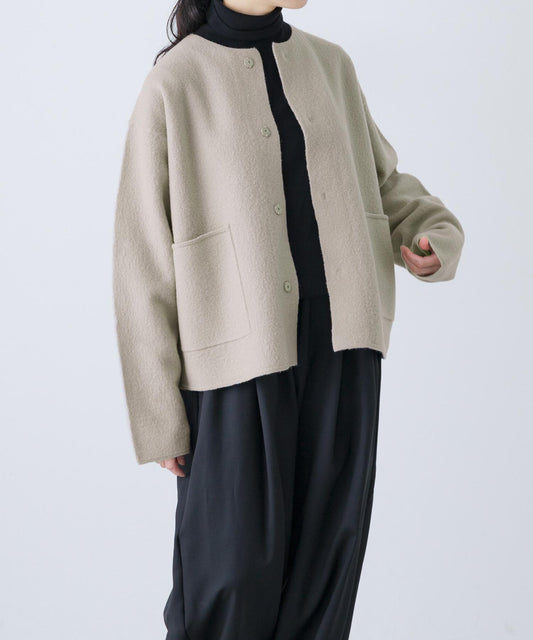 壓縮羊毛短款夾克