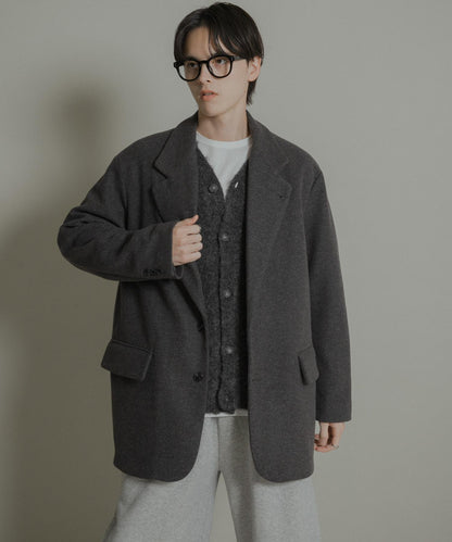 寬鬆中長款夾克