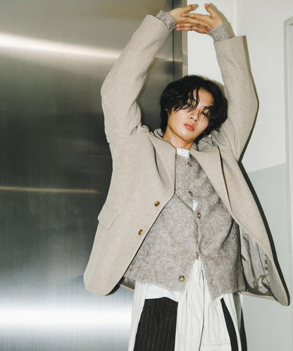 寬鬆中長款夾克