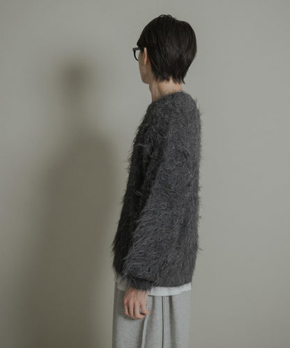 可水洗毛圈圓領針織衫