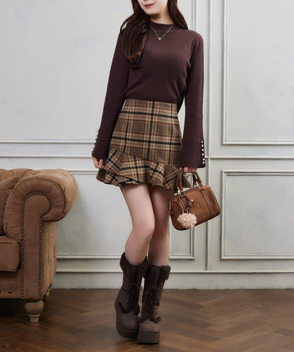 【HolidayCollection】不對稱下襬迷你裙