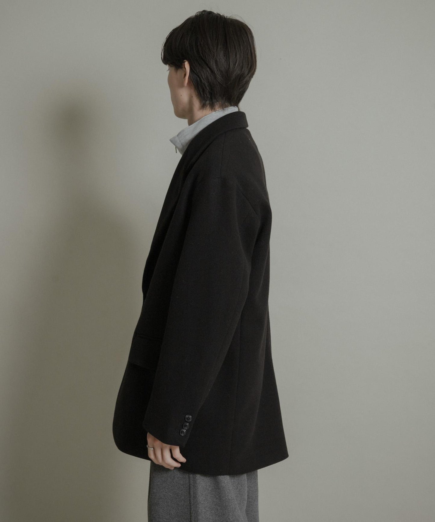 寬鬆中長款夾克