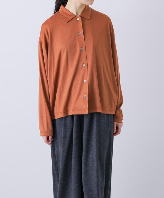 可水洗羊毛剪裁襯衫