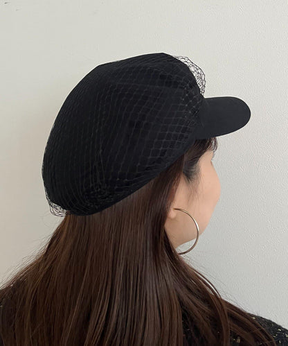網紗層疊鴨舌帽