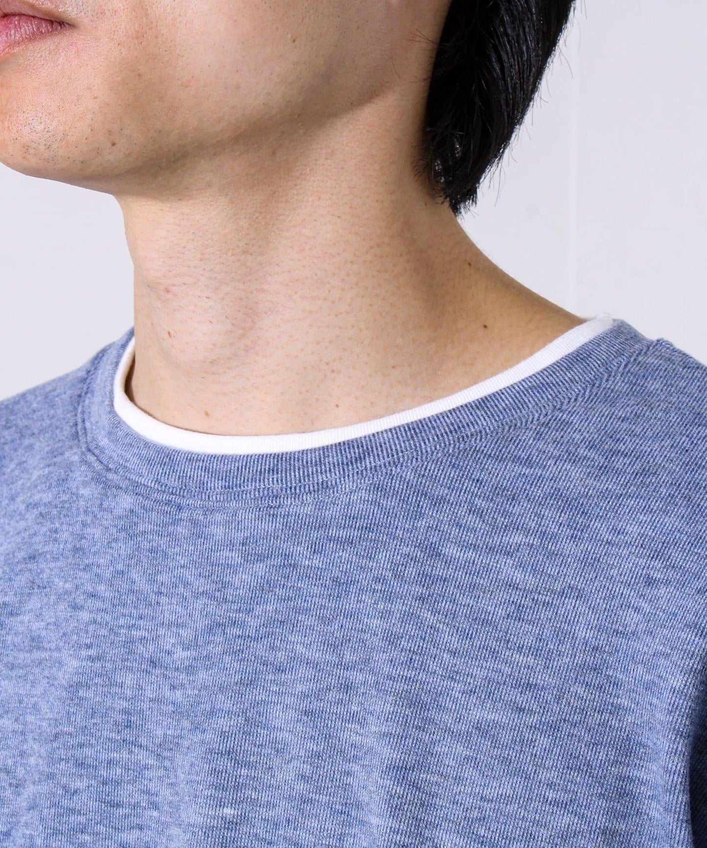 【彈力面料】拉絨假兩件套頭衫