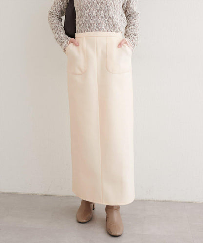 羊毛感彈力半身裙