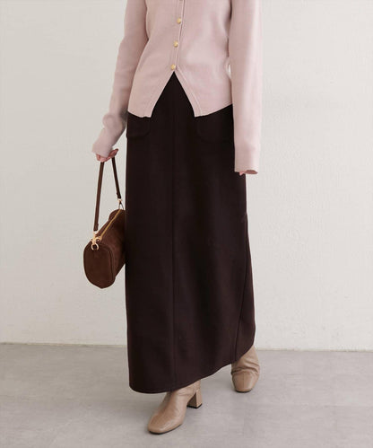 羊毛感彈力半身裙