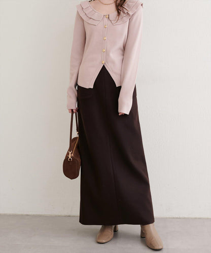 羊毛感彈力半身裙