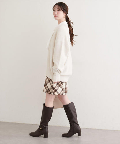 可選長度格紋修身半身裙
